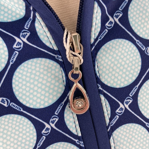 NWT SanSoleil 3/4 Zip Golf Top UPF 50 Cooling Women’s XL - Picture 5 of 10